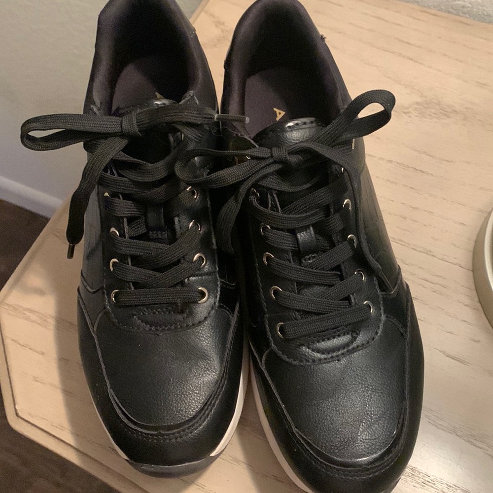 Aldo wedge leather casual shoes, 7 1/2 M